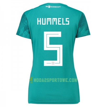 Koszulka Niemcy Hummels 5 Damska Mistrzostwa Świata 2018 Wyjazdowe Stroje Piłkarskie